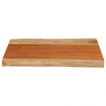 Tischplatte 50x40x3,8 cm Rechteckig Massivholz Akazie Baumkante