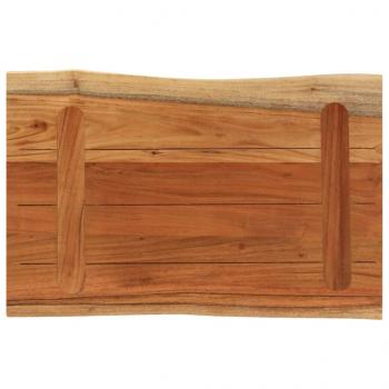 Tischplatte 50x40x3,8 cm Rechteckig Massivholz Akazie Baumkante