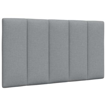Bettgestell ohne Matratze Hellgrau 90x190 cm Stoff