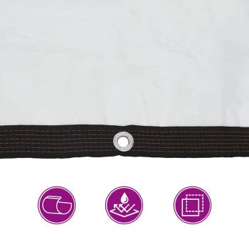 Transparente Plane mit Ösen 1x8 m Polyethylen