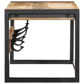 Garderobe 80x35x35 cm Raues Massivholz Mango