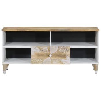 TV-Schrank 100x33,5x46 cm Massivholz Mango