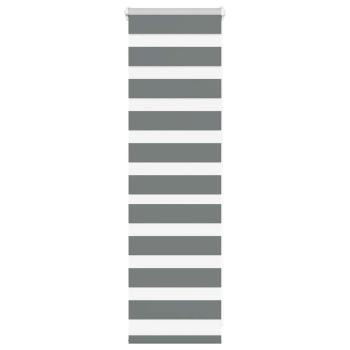 ARDEBO.de - Zebrarollo Dunkelgrau 50x100 cm Stoffbreite 45,9 cm Polyester