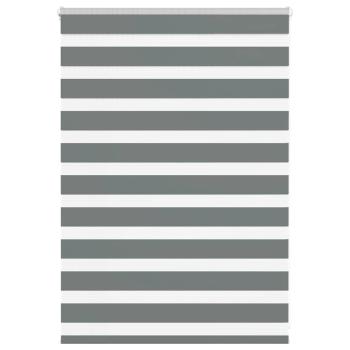 ARDEBO.de - Zebrarollo Dunkelgrau 95x100 cm Stoffbreite 90,9 cm Polyester