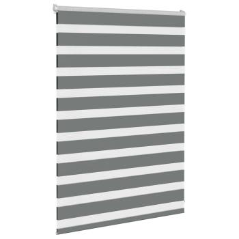 Zebrarollo Dunkelgrau 95x100 cm Stoffbreite 90,9 cm Polyester