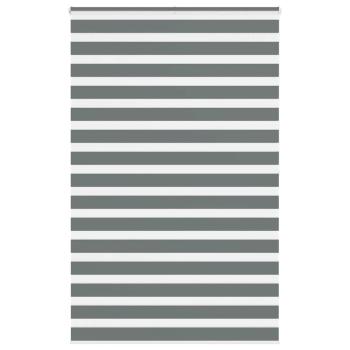 ARDEBO.de - Zebrarollo Dunkelgrau 140x200 cm Stoffbreite 135,9 cm Polyester