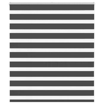 ARDEBO.de - Zebrarollo Schwarz 125x100 cm Stoffbreite 120,9 cm Polyester