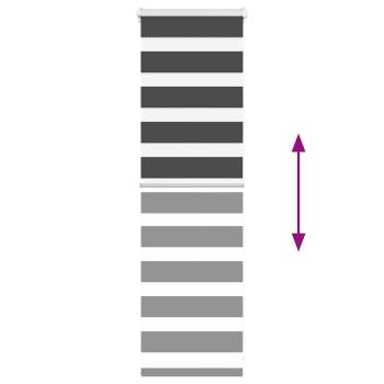 Zebrarollo Schwarz 55x100 cm Stoffbreite 50,9 cm Polyester