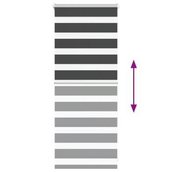 Zebrarollo Schwarz 65x100 cm Stoffbreite 60,9 cm Polyester