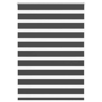 ARDEBO.de - Zebrarollo Schwarz 100x150 cm Stoffbreite 95,9 cm Polyester