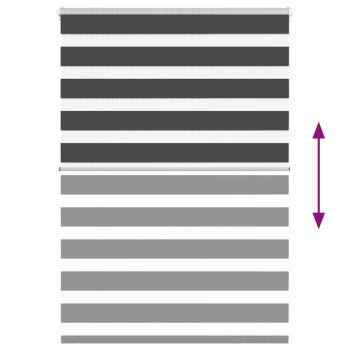 Zebrarollo Schwarz 100x150 cm Stoffbreite 95,9 cm Polyester