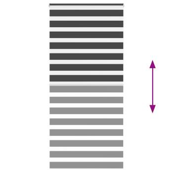 Zebrarollo Schwarz 110x200 cm Stoffbreite 105,9 cm Polyester