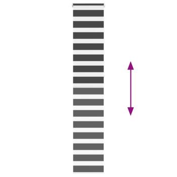 Zebrarollo Schwarz 40x230 cm Stoffbreite 35,9 cm Polyester