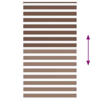Zebrarollo Braun 135x200 cm Stoffbreite 130,9 cm Polyester