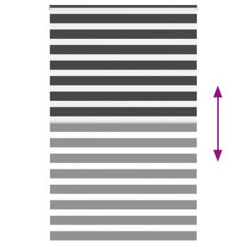 Zebrarollo Schwarz 145x230 cm Stoffbreite 140,9 cm Polyester