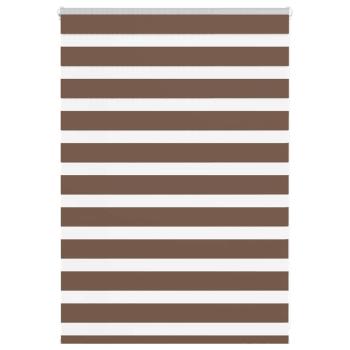 Doppelrollo Braun 100x100 cm Stoffbreite 95,9 cm Polyester