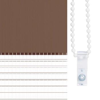 Doppelrollo Braun 100x100 cm Stoffbreite 95,9 cm Polyester