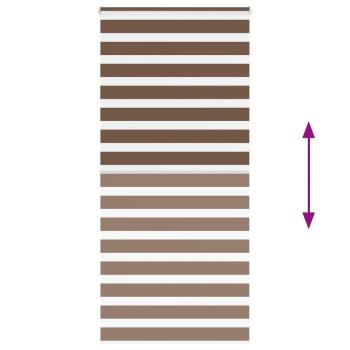 Zebrarollo Braun 110x230 cm Stoffbreite 105,9 cm Polyester