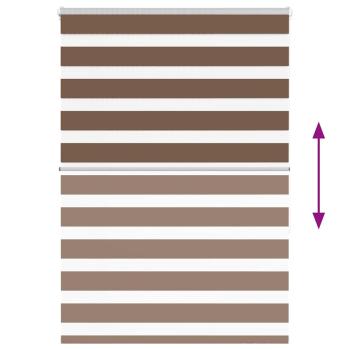 Zebrarollo Braun 100x150 cm Stoffbreite 95,9 cm Polyester