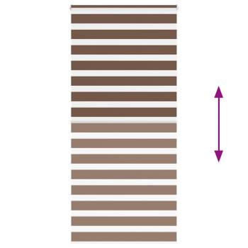 Zebrarollo Braun 105x200 cm Stoffbreite 100,9 cm Polyester