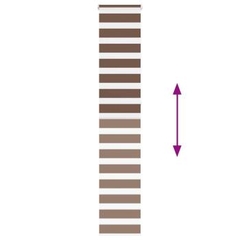 Zebrarollo Braun 40x230 cm Stoffbreite 35,9 cm Polyester