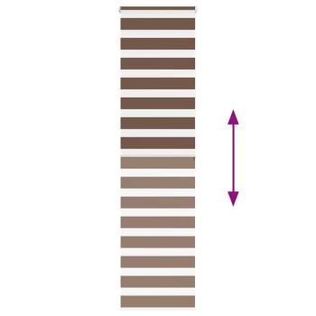 Zebrarollo Braun 65x200 cm Stoffbreite 60,9 cm Polyester