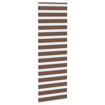 Doppelrollo Braun 80x230 cm Stoffbreite 75,9 cm Polyester