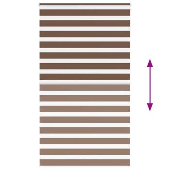 Zebrarollo Braun 125x200 cm Stoffbreite 120,9 cm Polyester