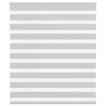 ARDEBO.de - Zebrarollo Hellgrau 125x100 cm Stoffbreite 120,9 cm Polyester