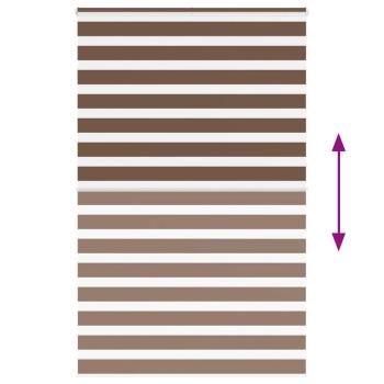 Zebrarollo Braun 150x230 cm Stoffbreite 145,9 cm Polyester