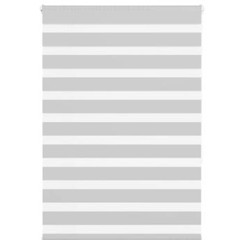 ARDEBO.de - Zebrarollo Hellgrau 100x150 cm Stoffbreite 95,9 cm Polyester