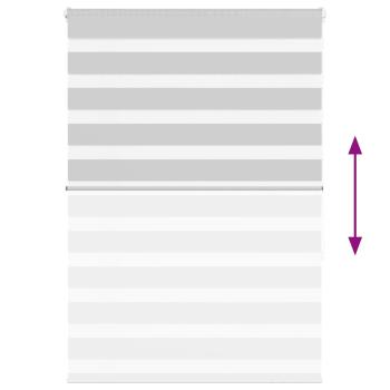 Zebrarollo Hellgrau 100x150 cm Stoffbreite 95,9 cm Polyester