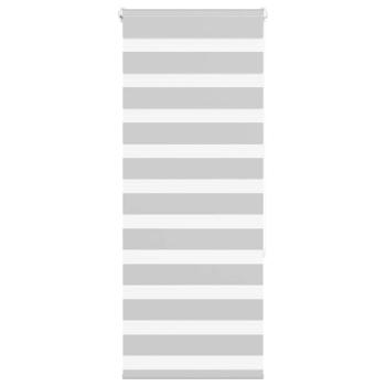 ARDEBO.de - Zebrarollo Hellgrau 55x150 cm Stoffbreite 50,9 cm Polyester