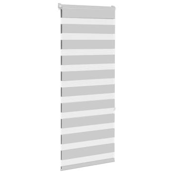 Zebrarollo Hellgrau 65x150 cm Stoffbreite 60,9 cm Polyester