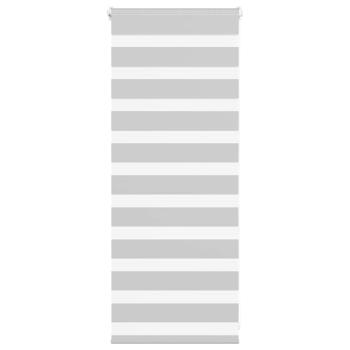 ARDEBO.de - Zebrarollo Hellgrau 55x100 cm Stoffbreite 50,9 cm Polyester