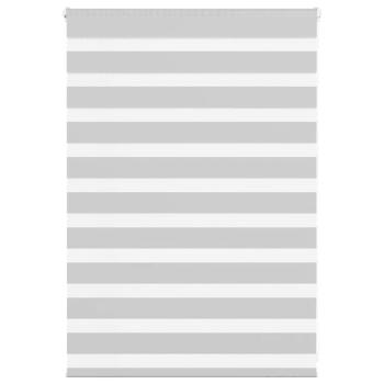 ARDEBO.de - Zebrarollo Hellgrau 115x100 cm Stoffbreite 110,9 cm Polyester