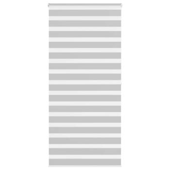 ARDEBO.de - Zebrarollo Hellgrau 100x200 cm Stoffbreite 95,9 cm Polyester