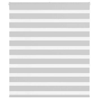 ARDEBO.de - Zebrarollo Hellgrau 125x150 cm Stoffbreite 120,9 cm Polyester