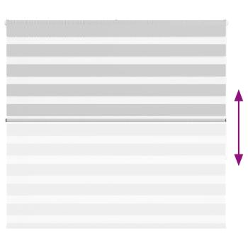 Zebrarollo Hellgrau 160x150 cm Stoffbreite 155,9 cm Polyester