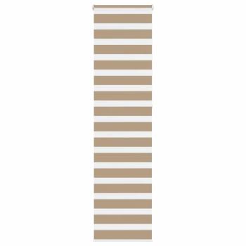 ARDEBO.de - Zebrarollo Sandbraun 65x230 cm Stoffbreite 60,9 cm Polyester