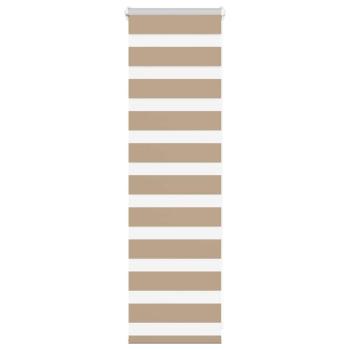 ARDEBO.de - Zebrarollo Sandbraun 45x100 cm Stoffbreite 40,9 cm Polyester