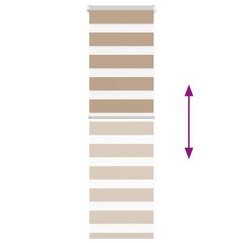 Zebrarollo Sandbraun 45x100 cm Stoffbreite 40,9 cm Polyester