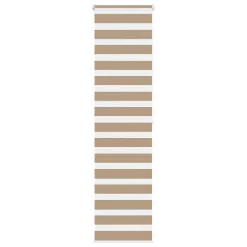 ARDEBO.de - Zebrarollo Sandbraun 60x200 cm Stoffbreite 55,9 cm Polyester