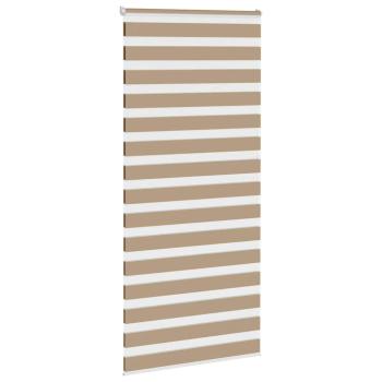 ARDEBO.de - Zebrarollo Sandbraun 105x230 cm Stoffbreite 100,9 cm Polyester
