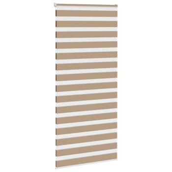 Doppelrollo Sandbraun 105x230 cm Stoffbreite 100,9 cm Polyester