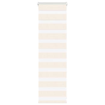 ARDEBO.de - Doppelrollo Marmorbeige 45x100 cm Stoffbreite 40,9 cm Polyester