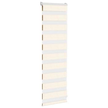 Doppelrollo Marmorbeige 45x100 cm Stoffbreite 40,9 cm Polyester
