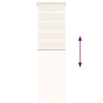 Doppelrollo Marmorbeige 45x100 cm Stoffbreite 40,9 cm Polyester