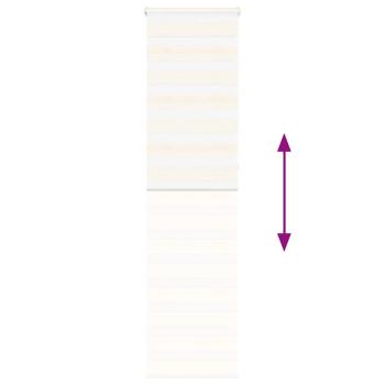 Zebrarollo Marmorbeige 55x230 cm Stoffbreite 50,9 cm Polyester