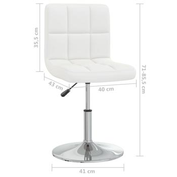 Barhocker Weiß Kunstleder